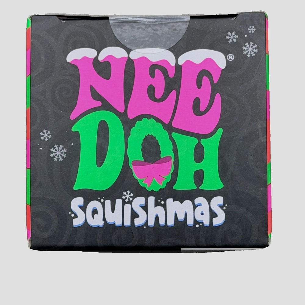 Nee Doh Ginger Glowman RARE Purple Scarf Green Hat Squishy Sensory AUTHENTIC NIB - Picture 5 of 6